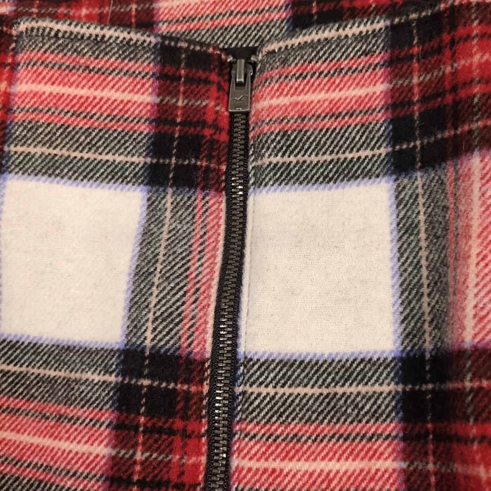 Hollister women SZ M NWT Ultra High Rise Plaid Mini Skirt Wool Blend - Picture 4 of 7